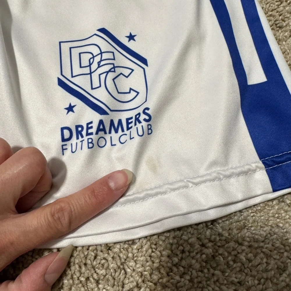 Boy’s 10/12 Dreamers #12 Sports Jersey Sets Blue and White Bundle Lot. - Picture 3 of 6